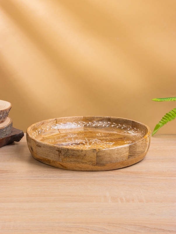 Блюдо &laquo;Пряник&raquo;, дерево манго, 25&times;25&times;5 см