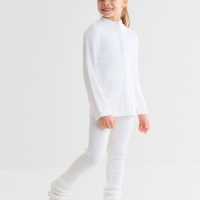 Костюм детский вязаный (кофта и брюки) MINAKU, цвет белый, рост 128 см