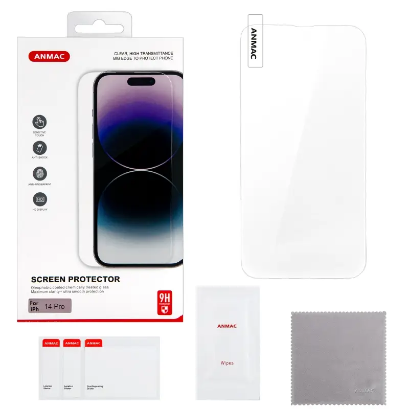 Защитное стекло iPh 14 Pro 2.5D Clear  ANMAC Арт.1137401