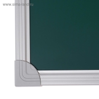 Доска магнитно-меловая, 90х120 см, ЗЕЛЁНАЯ, Calligrata СТАНДАРТ, в алюминиевой рамке, с полочкой Доска магнитно-меловая, 90х120 см, ЗЕЛЁНАЯ, Calligrata СТАНДАРТ, в алюминиевой рамке, с полочкой