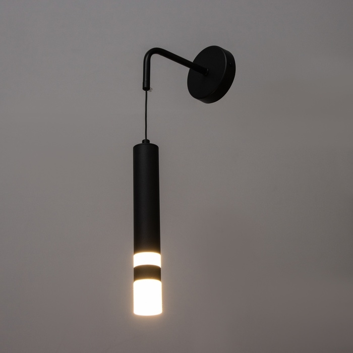 Бра "Гелла" LED 6Вт 3000К черный 4х4х30см