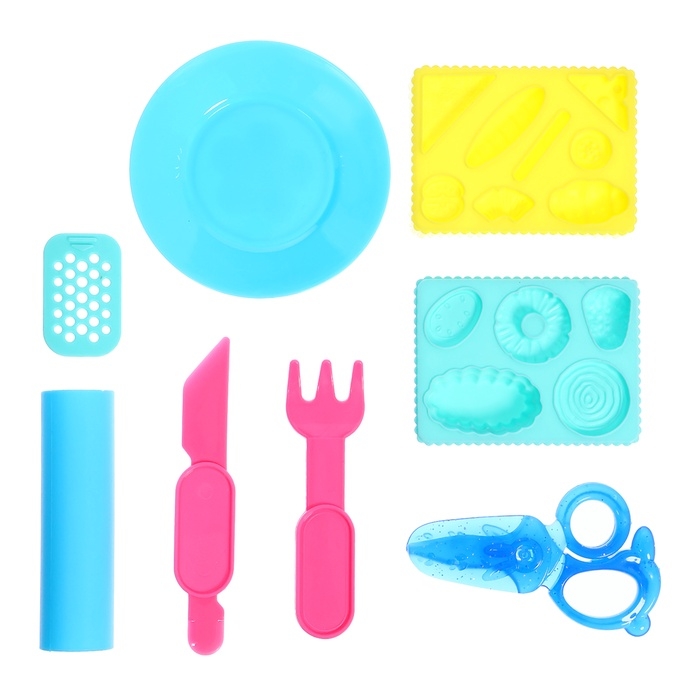 Набор для игры с мягким пластилином &laquo;Милая Лама&raquo;, 6 баночек с массой для лепки, 2 формы