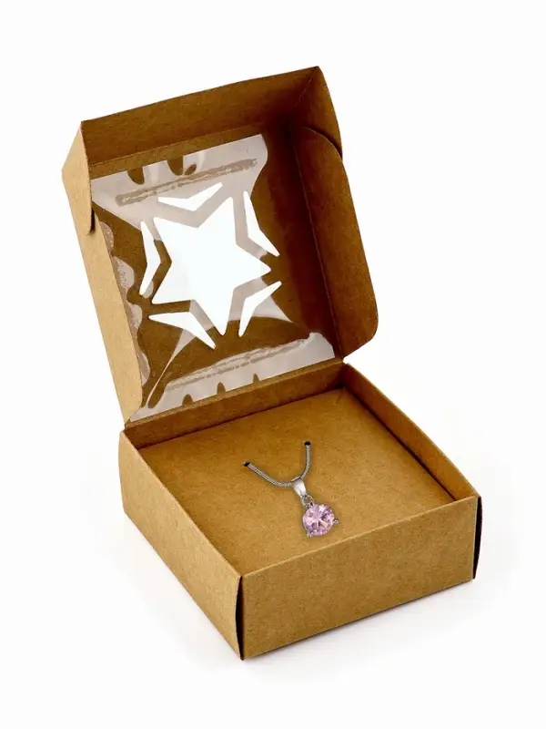 Коробка под бижутерию с окном &laquo;Звезда&raquo;, 7.5 х 7.5 х 3 см