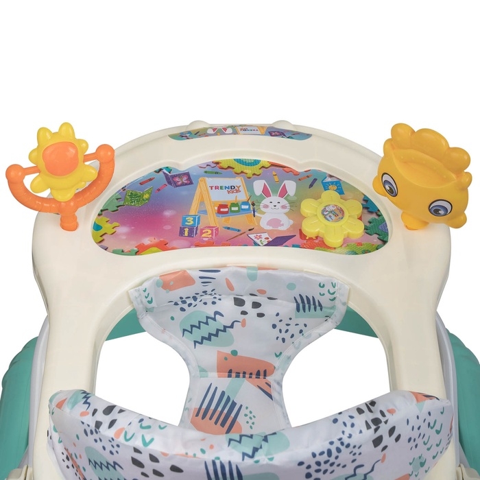 Ходунки Ходунки "Солнышко С" 7 силик. колес, муз. (упак.7 шт.) (Indigo), бирюзовый