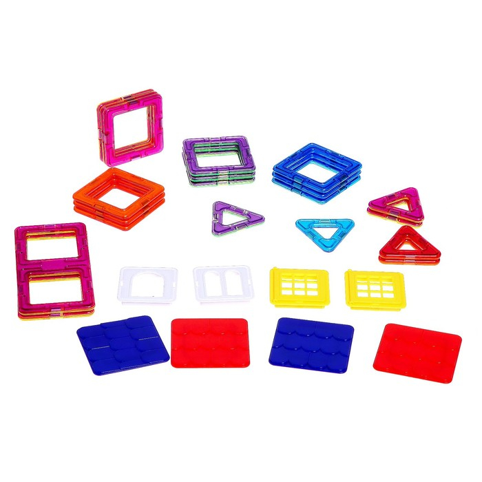 Конструктор магнитный «Цветные магниты», 28 деталей Конструктор магнитный «Цветные магниты», 28 деталей