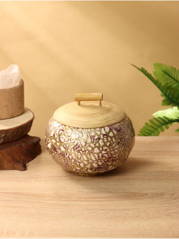 Банка для сыпучих продуктов 16х16х12 см, бамбук