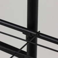 Подставка для цветов Greengo, 3 полки, 43 &times; 22 &times; 57 см, напольная, металл, чёрная