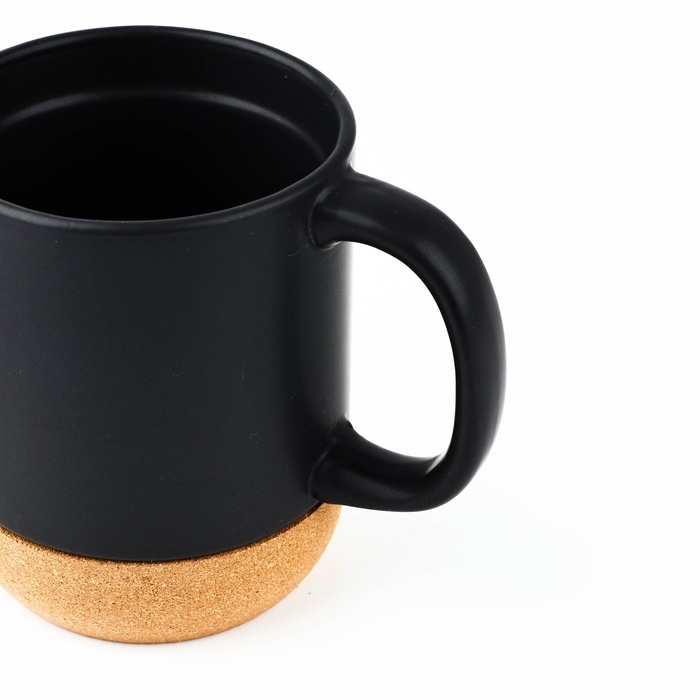 Кружка керамическая с пробковым дном Дорого внимание &laquo;Настоящий мужик&raquo;, 400 мл