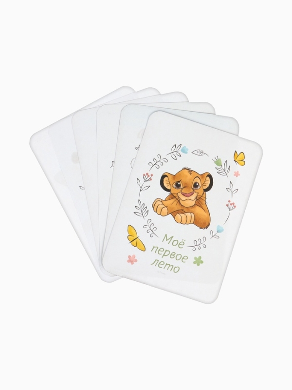 Набор двухсторонних карточек для фотосессий, развивающие чёрно-белые картинки,12&times;8 см, Дисней