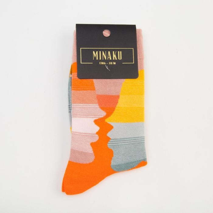 Носки MINAKU &laquo;Абстракция&raquo;, размер 36-39 (23-25 см)