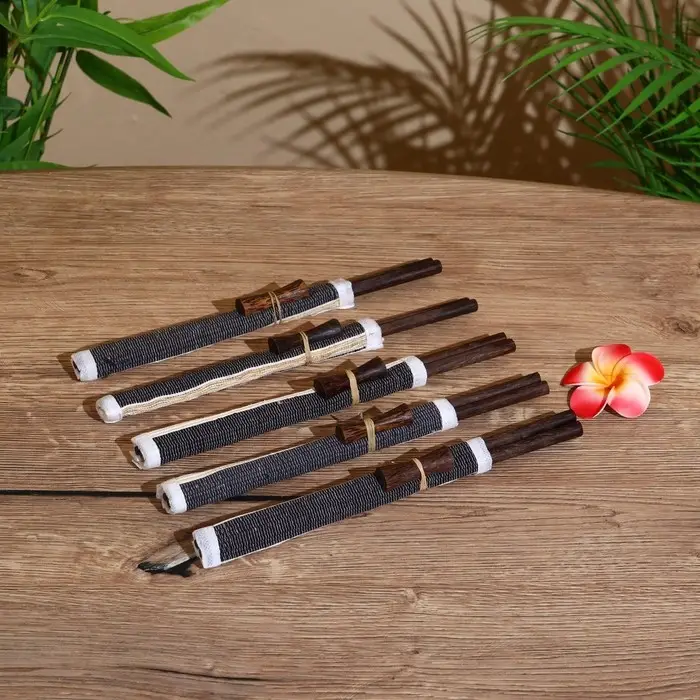 Палочки китайские "Сирень" 5 пар 25х10х2 см кокос, МИКС