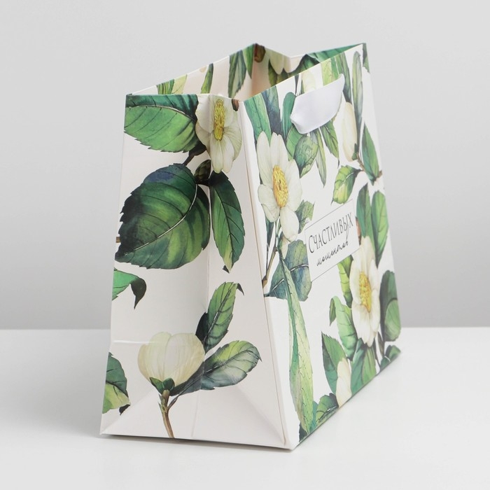 Пакет подарочный ламинированный горизонтальный, упаковка, &laquo;Счастливых моментов&raquo;, MS 23 х 18 х 10 см