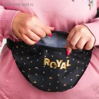 Сумка на пояс Princess, 25&times;6&times;13, отд на молнии, без подклада, черный