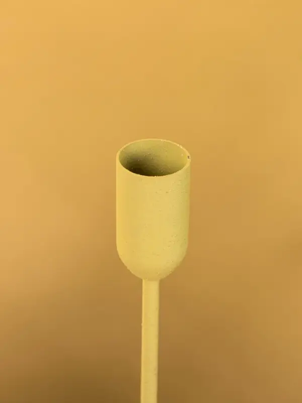 Подсвечник на 1 свечу текстурный "Оливковый" 8х8х25,5 см