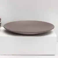 Набор тарелок керамических Доляна &laquo;Пастель&raquo;, 18 предметов: 6 тарелок d=19 см, 6 тарелок d=27 см, 6 мисок d=19 см, цвет коричневый