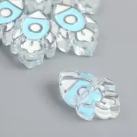 Бусина для рукоделия и плетения &laquo;Арт Узор. Голубая ракета&raquo;, пластик, 0.8&times;2.2&times;3.2 см