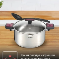 Кастрюля Cook & Clip 24 см с крышкой, подходит для индукции
