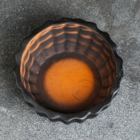 Фигурное кашпо &laquo;Соты&raquo; 0,8 л/ 16,5х16,5 cм черное