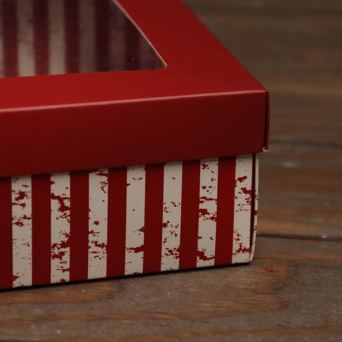 Новый год. Коробка подарочная новогодняя складная, крышка-дно, с окном Новый год. Коробка подарочная новогодняя складная, крышка-дно, с окном "Чудесного Нового Года" 21 х 15 х 7 см