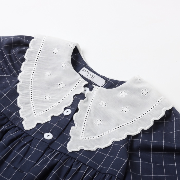 Платье детское с воротником KAFTAN, р.36 (134-140 см), синий Платье детское с воротником KAFTAN, р.36 (134-140 см), синий