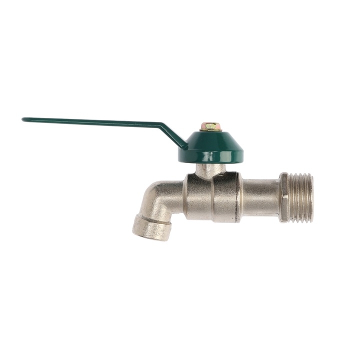 Кран водоразборный ZEIN,1/2 Кран водоразборный ZEIN,1/2", рычаг, укороченный, цинк