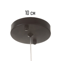 Светильник &laquo;Луна&raquo; 1х40Вт Е27 черный 14,5х14,5х27+100см