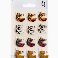 Брошь "Лошадь" голова, МИКС в золоте (неделимая фасовка 12 шт. цена за шт.)