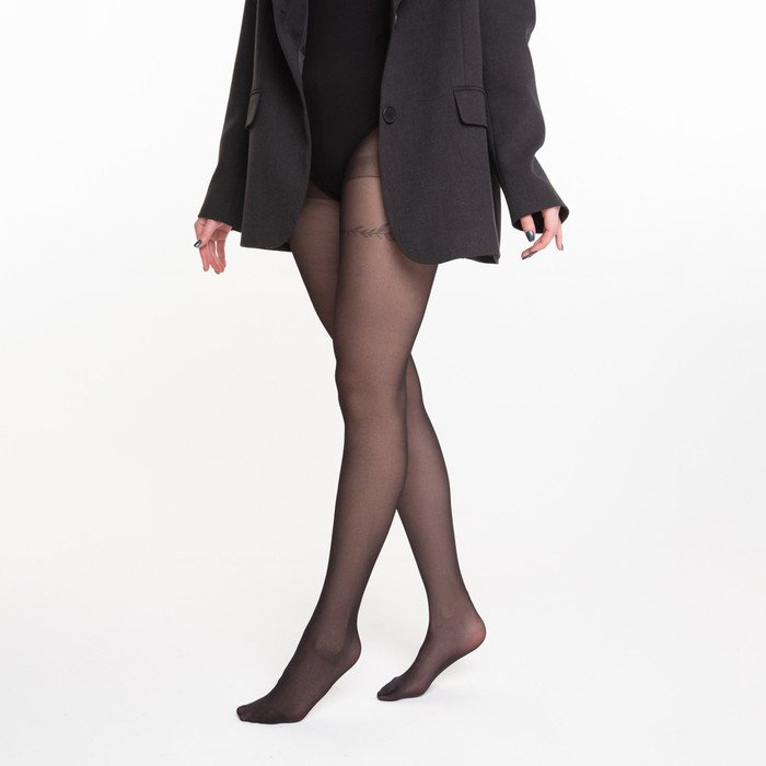 Колготки женские капроновые, INCANTO Cosmo 40 ден, цвет чёрный (nero), размер 5
