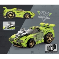 Конструктор Гонка &laquo;Цикада&raquo;, инерционный механизм, 443 детали