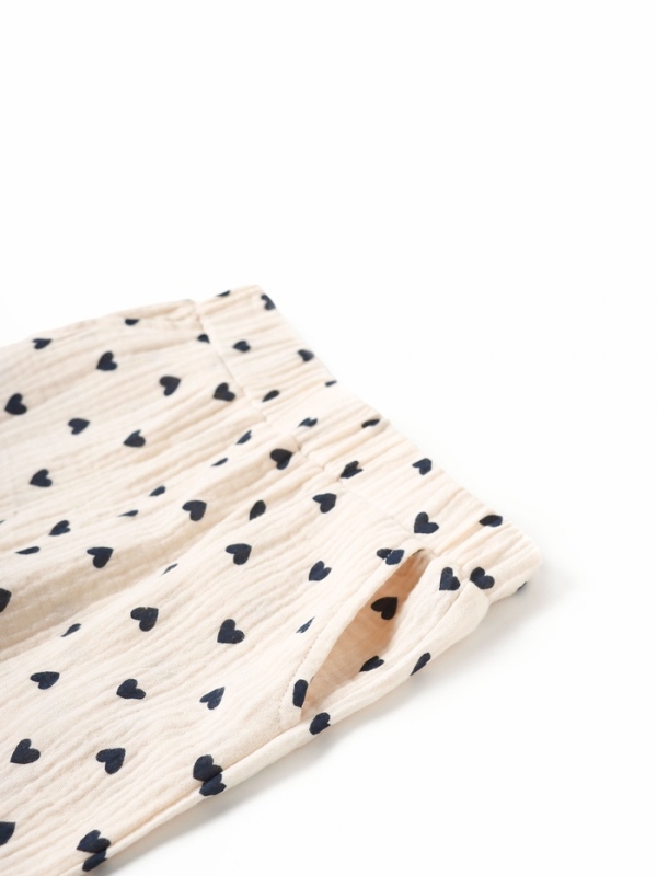 Брюки из муслина для девочки KAFTAN "Сердечки" рост 98