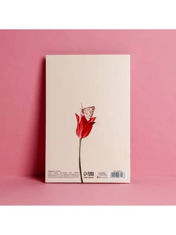 Открытка &laquo;С Днем Рождения&raquo;, тиснение, 12&times;18 см