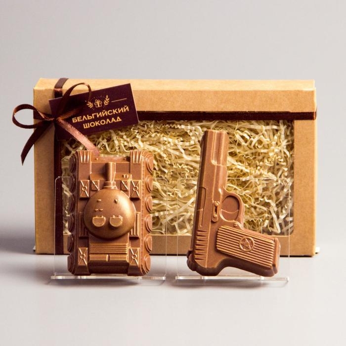 Бельгийский шоколад, 2 в 1 &laquo;Танк + Пистолет&raquo;, 160 г