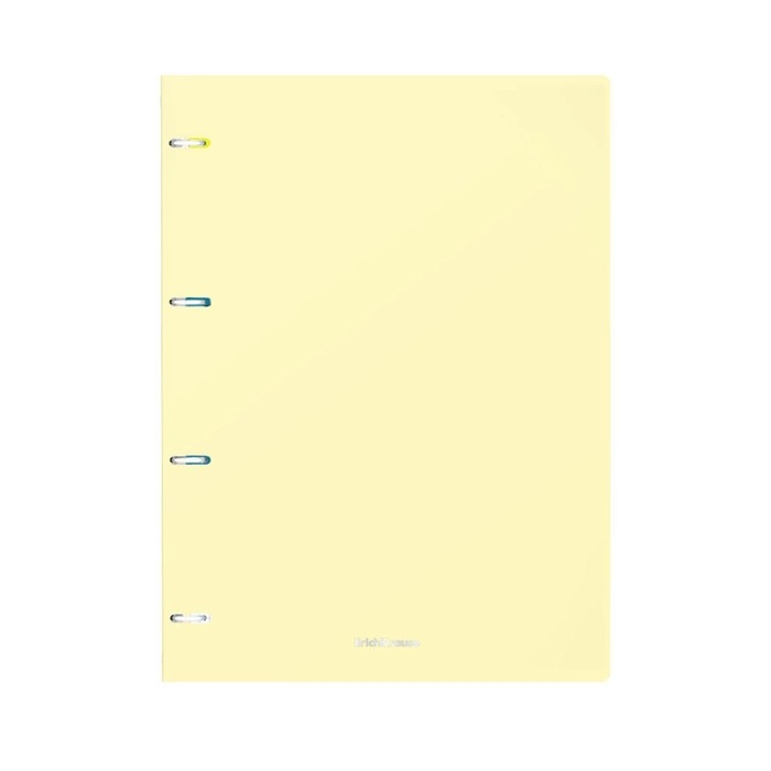 Тетрадь А4 на кольцах, 80 листов в клетку ErichKrause Pastel, пластиковая обложка, блок офсет 100% белизна, МИКС