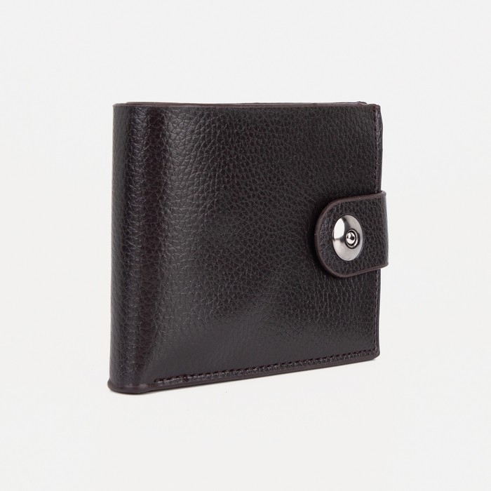 Портмоне мужское на магните, отдел для купюр, для карт, для монет, цвет коричневый Портмоне мужское на магните, отдел для купюр, для карт, для монет, цвет коричневый