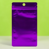 Пакет Зип-лок с окном, с еврослотом, фиолетовый, 8 х 12 см набор 20шт      10664558