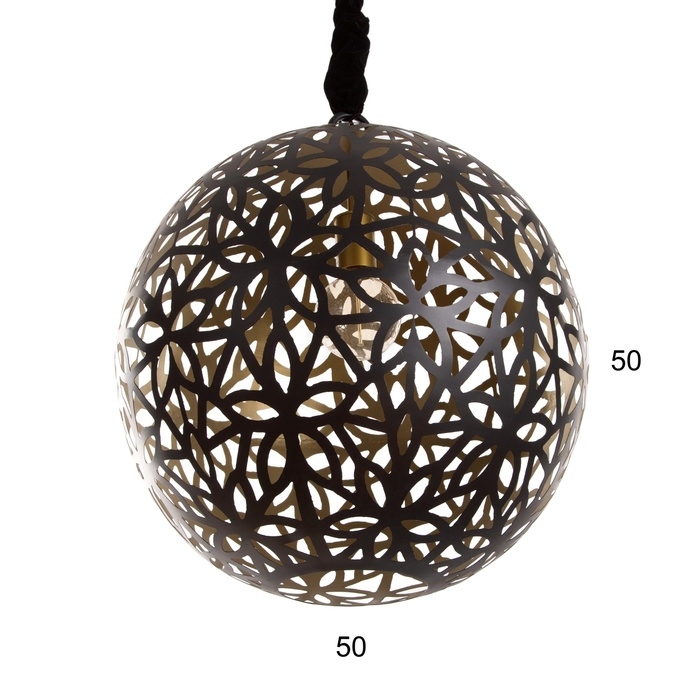 Светильник потолочный "Крокс" чёрный 1х40Вт, Е27, 50х50х55 см