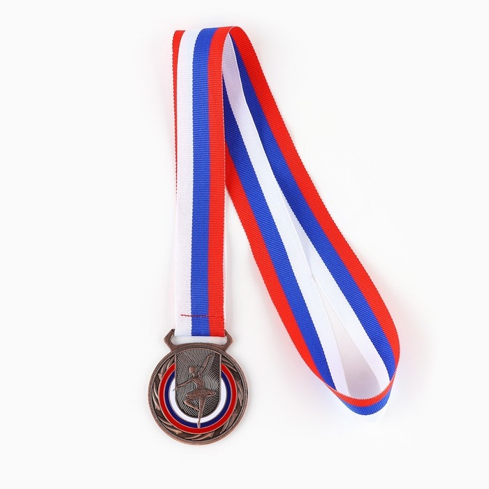 Медаль тематическая 198, &laquo;Балет&raquo;, d= 5 см. Цвет серебро. С лентой