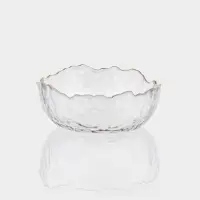 Набор салатников "Вулкан" 3 шт, золотой обод, 20х8 см