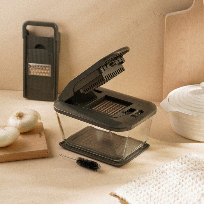 Овощерезка универсальная SL Home «Оливковая роща», 9 в 1, стекло, цвет оливковый Овощерезка универсальная SL Home «Оливковая роща», 9 в 1, стекло, цвет оливковый