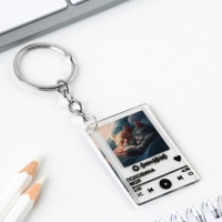 Брелок для ключей акриловый плеер &laquo;Половина моя&raquo;, 3,5 х 10 см