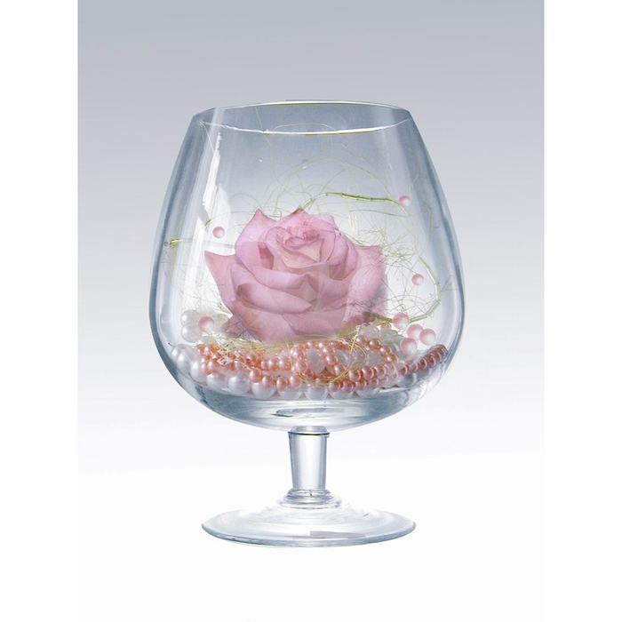 Ваза "Бренди" бокал на ножке d-8.5см 17х11,5 см,  1л