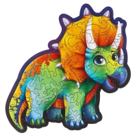 Пазл деревянный фигурный «Трицератопс», 61 элементов Пазл деревянный фигурный «Трицератопс», 61 элементов