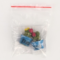 Миниатюра кукольная &laquo;Кактус в горшочке&raquo;, набор 2 шт., размер 1 шт. &mdash; 1,7 &times; 2,5 &times; 1,7 см