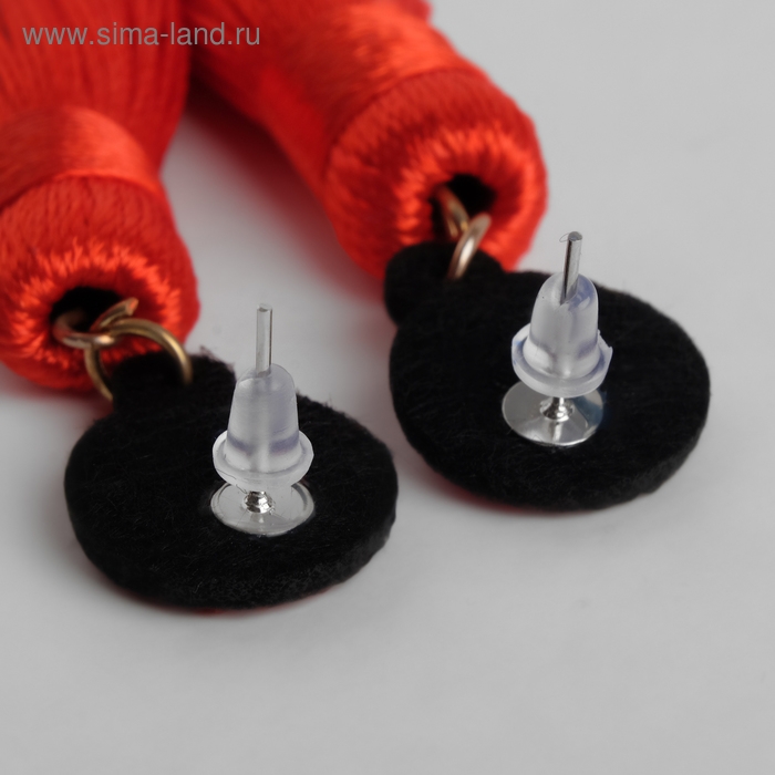 Серьги «Кисти» гармония, цвет красный, L кисти 8,5 см Серьги «Кисти» гармония, цвет красный, L кисти 8,5 см