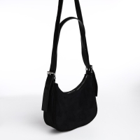 Сумка женская на молнии, цвет чёрный