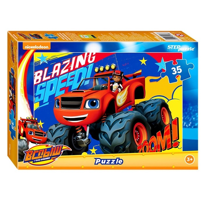 Пазл &laquo;Вспыш и чудо-машинки&raquo;, 35 элементов