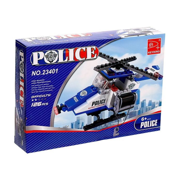 Конструктор &laquo;Полицейский вертолет&raquo;, 126 деталей