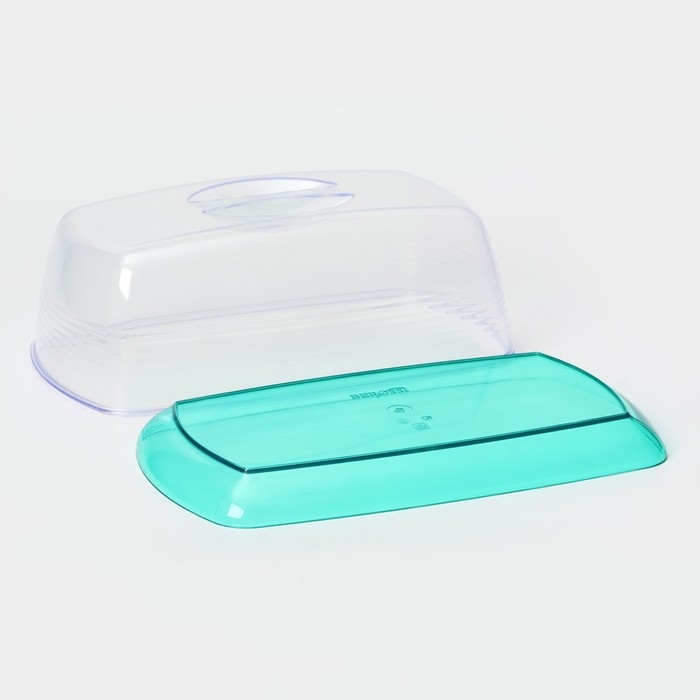 Хлебница «Fresh», 23,5×14×10 см, цвет мятный-полупрозрачный Хлебница «Fresh», 23,5×14×10 см, цвет мятный-полупрозрачный