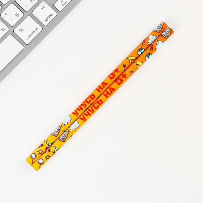 Подарочный набор на выпускной &laquo;Лучший выпускник&raquo; блокнот,ластик, 2 карандаша HB, значок,линейка