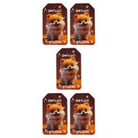 Набор шильдиков "Милые зверята" 4 вида, 20 штук, 5,5 х 8 см